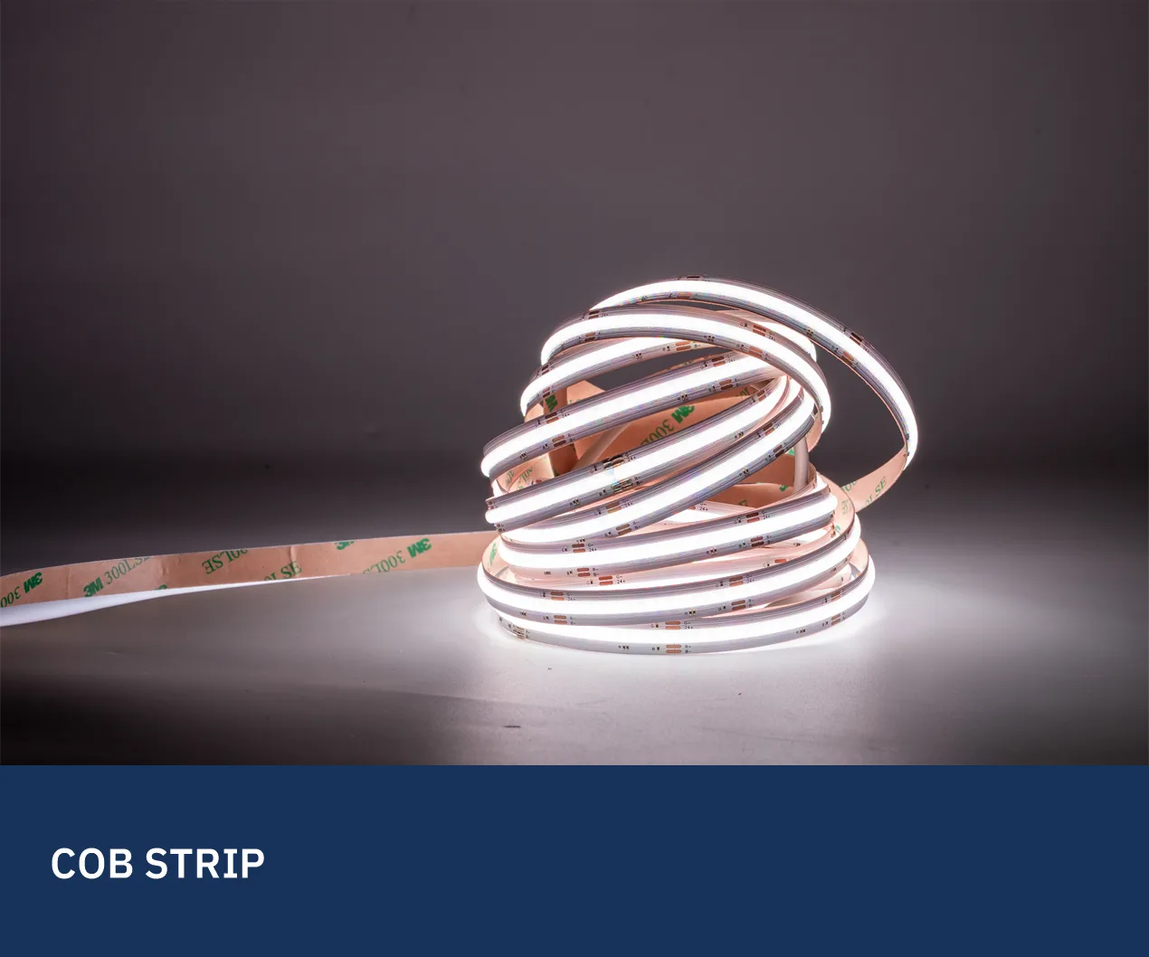 VISDEM COB LED strip with continuous dot-free illumination