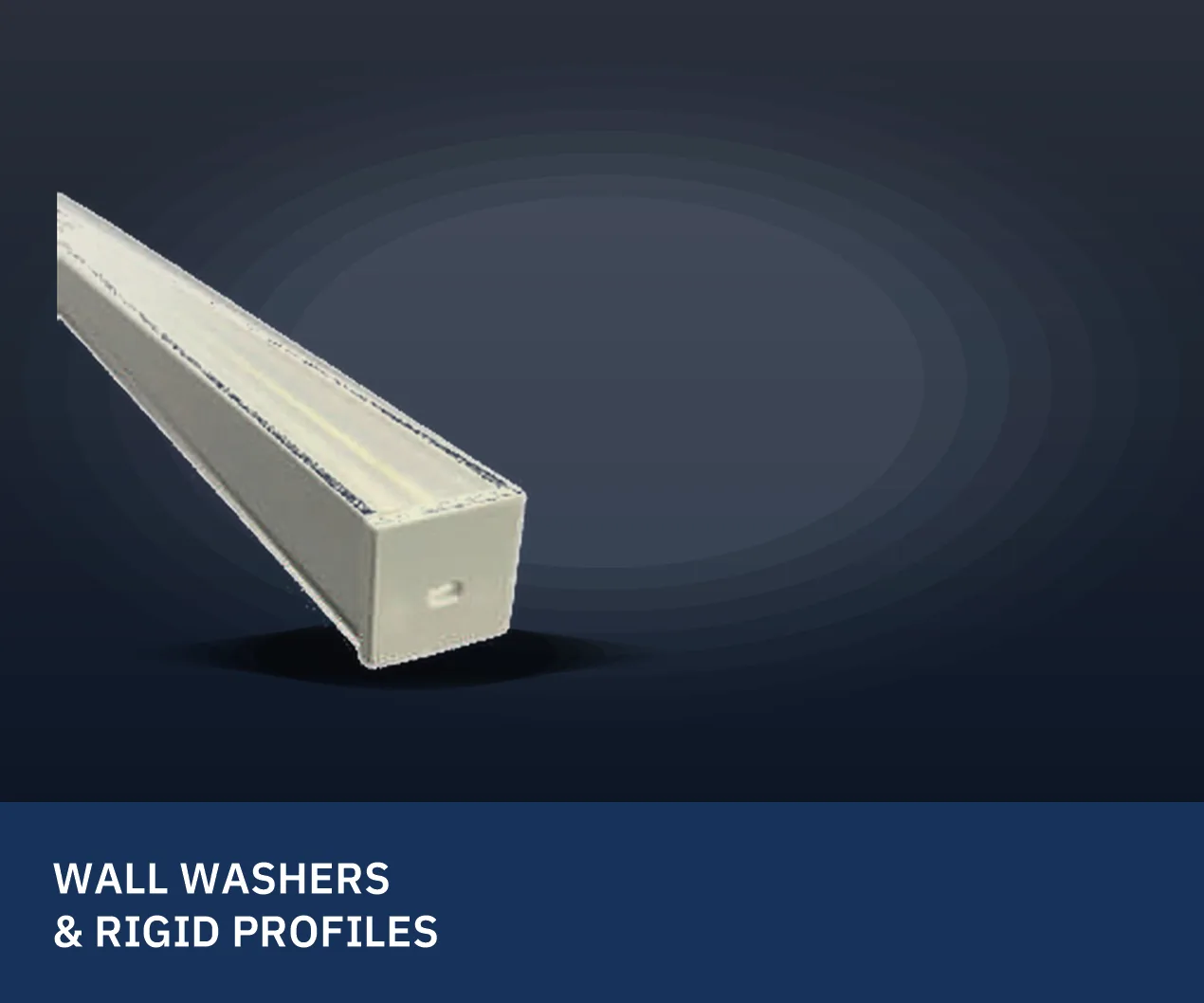 VISDEM rigid aluminium lighting profile with diffuser