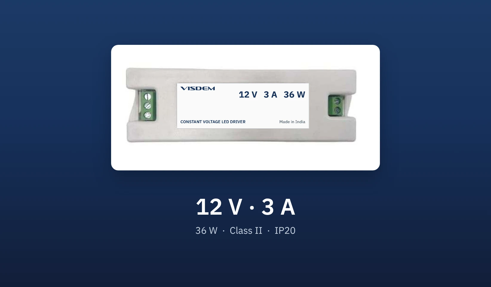 Visdem LED Driver 12 V 3 A