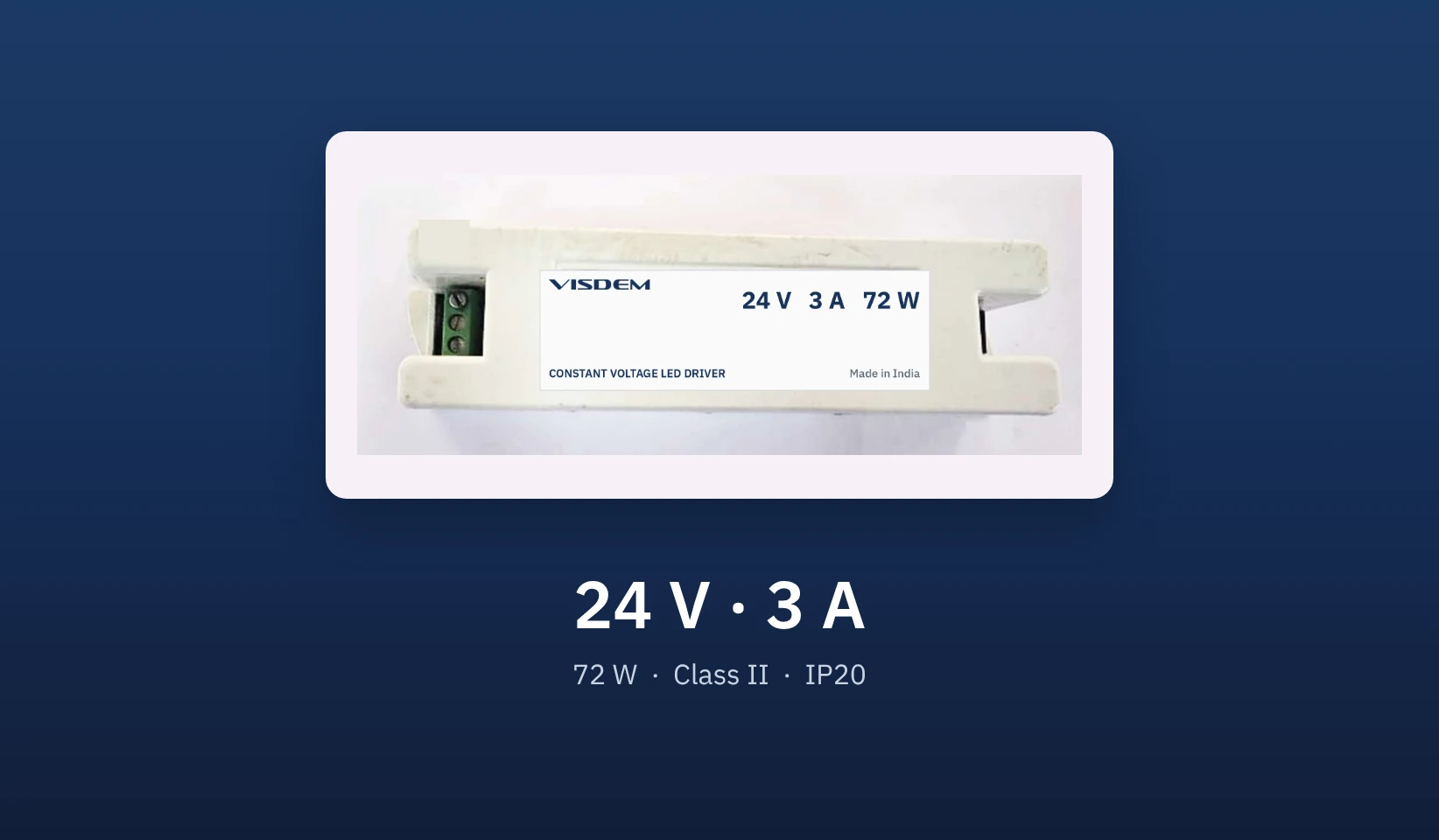 Visdem LED Driver 24 V 3 A