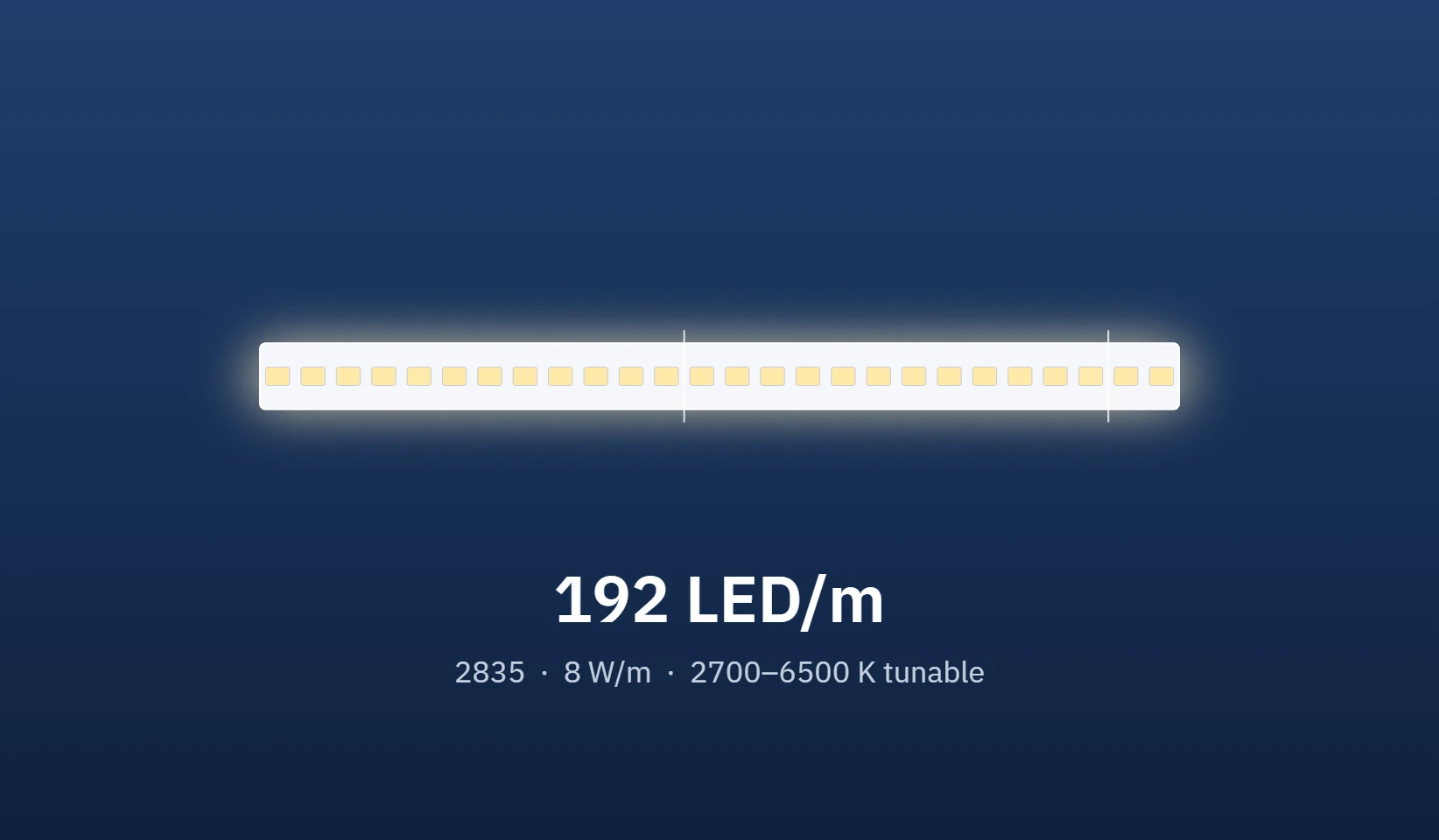 Visdem LED Strip 2835 192 LED strip illustration