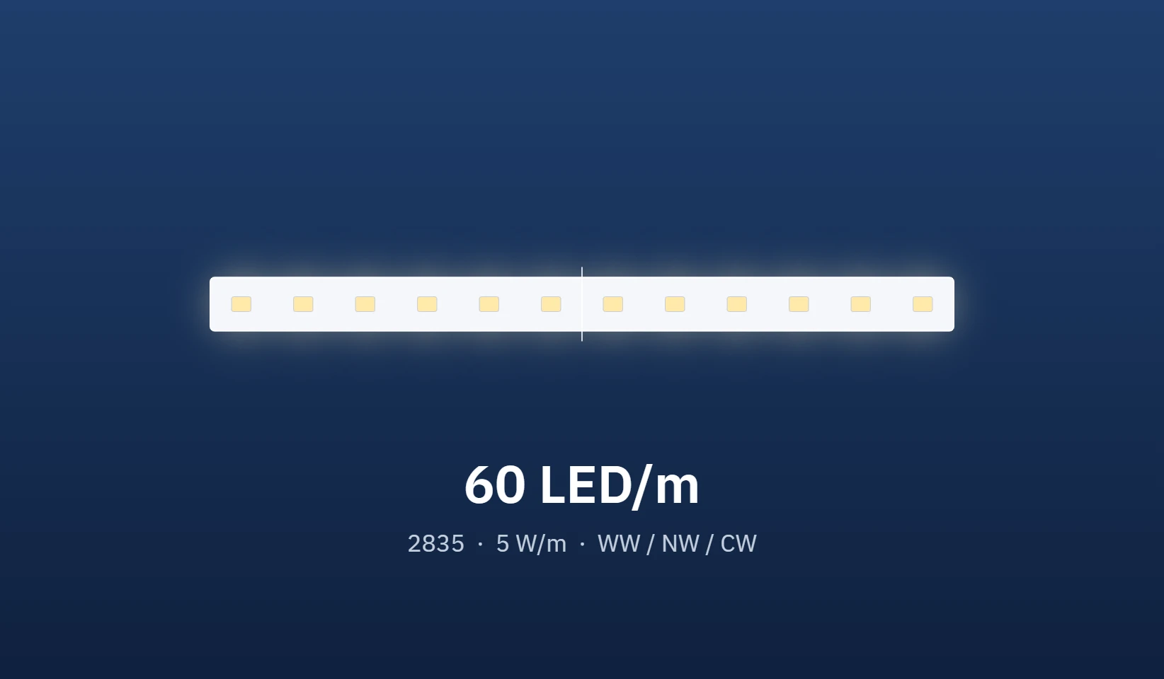 Visdem LED Strip 2835 60 LED strip illustration